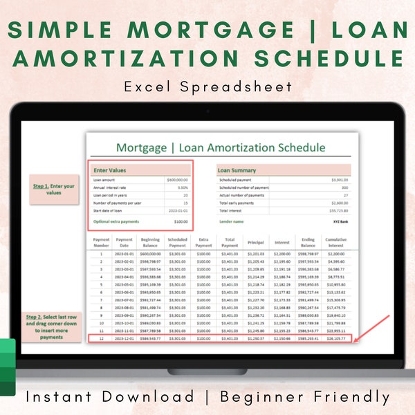 Digital Mortgage Calculator Etsy