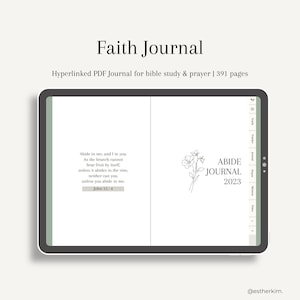 Digital Faith Journal | Bible Study Journal | Prayer Journal | Bible Tracker | Christian Planner | Hyperlinks | Goodnotes Notability iPad