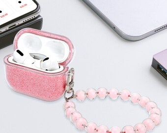 Foam Bubble Airpod Pro & Pro 2 Clear Case for Apple 3rd Generation with Name Initials or Monogram, Quotes, Sayings and Key charms