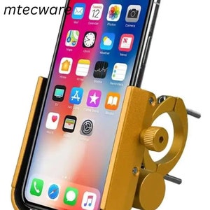iPhone Mount Motorcycle mount Bike mount Bicycle Cell Phone Holder Handlebar Mount with Charging power Bank USB & Type-C