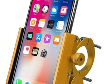 iPhone Halterung Motorradhalterung Fahrradhalterung Fahrrad Handyhalter Lenkerhalterung mit Ladestrom Bank USB & Typ-C