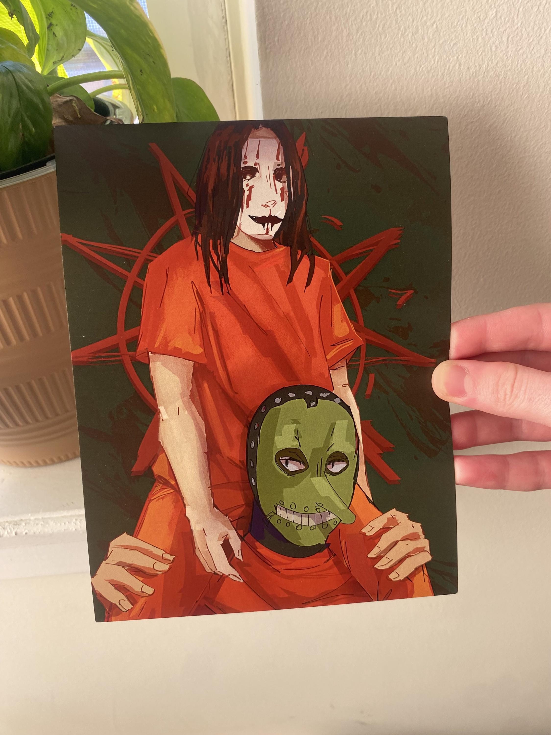 Slipknot Joey Jordison/chris Fehn Art Print 5.5in X 7in - Etsy