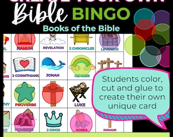 Books of the Bible Bingo: Create Your Own Game (Printable) - Bible Coloring Pages