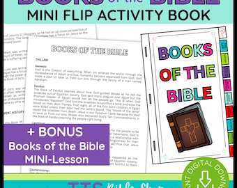 Books of the Bible Flip Book – Sunday School Activity Pack (Digital Download)
