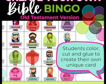 Old Testament Bible Bingo: Create Your Own Game (Printable)