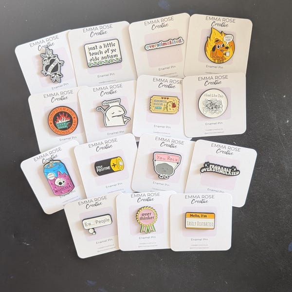 Enamel Pins - Mental Health *Limited Edition*