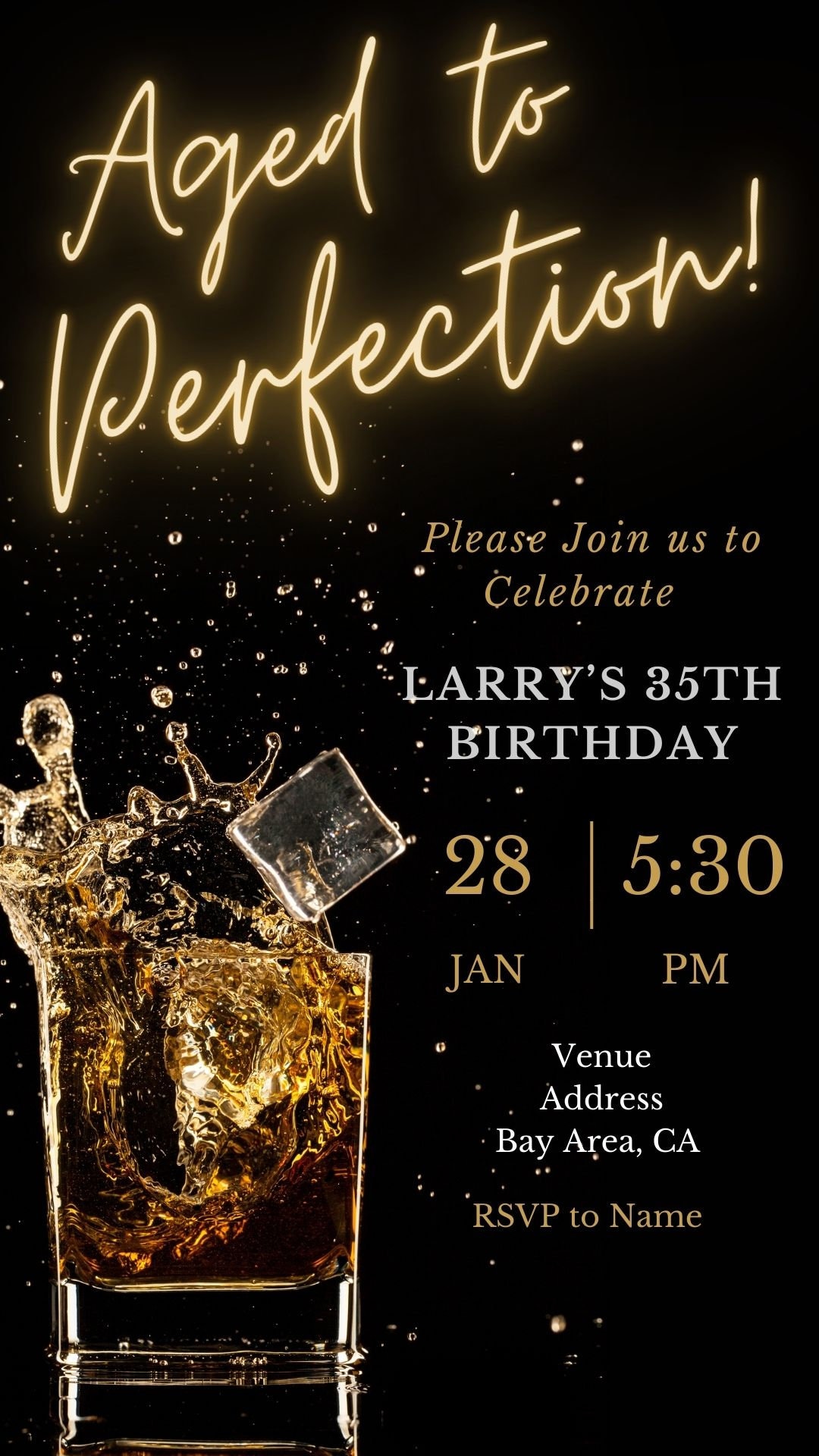 Aged to Perfection Invitation - Etsy aged-to-perfection-invitation-etsy