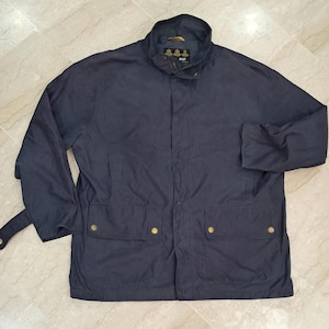 Vintage 90&#39;s Barbour Country Jacket Blue Color T694 Auckland Jacket - Size XL