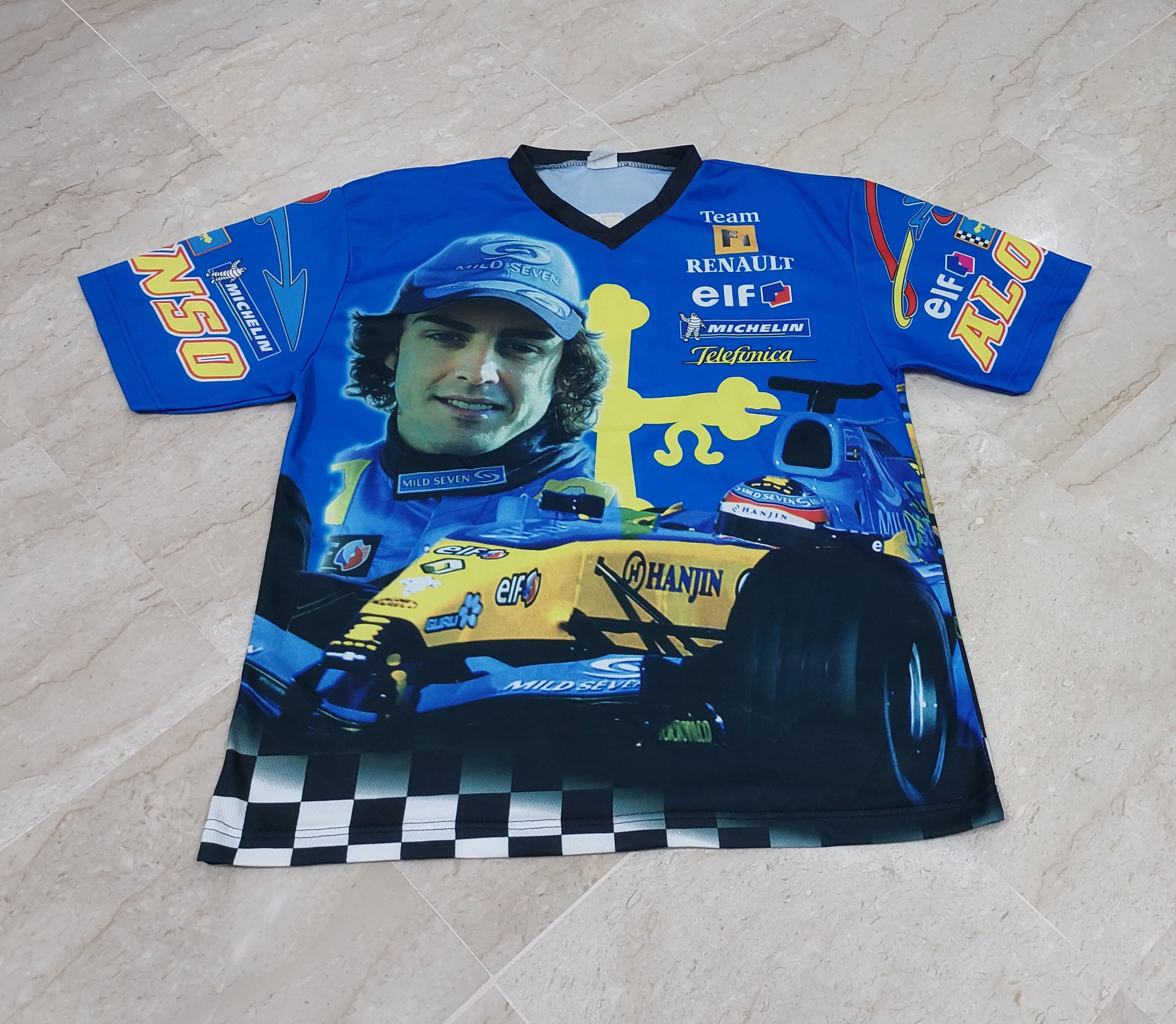 スポーツ選手 F.Alonso 2020 Renault F1 Used Bottle 1/18 Renault F1 R25 Fernando Alonso 2005 WC 100 Wins 