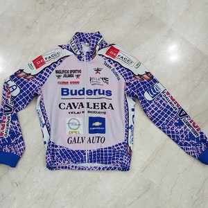 Preowned Vintage Jolanda Wind Tex Cycling Shirt Bicycle Bike Full Zip Jersey Size S Maglia Trikot