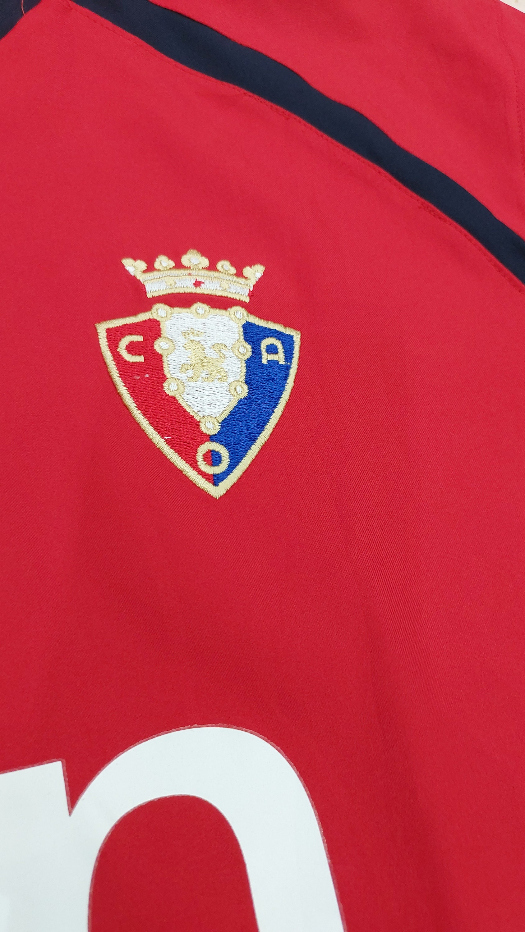 Maillot vintage CA Osasuna ASTORE 2003 Chemise signée à la main Morales