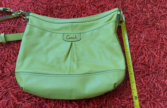Vintage 90s Coach Leather Purse Lime Green Handbag - Etsy