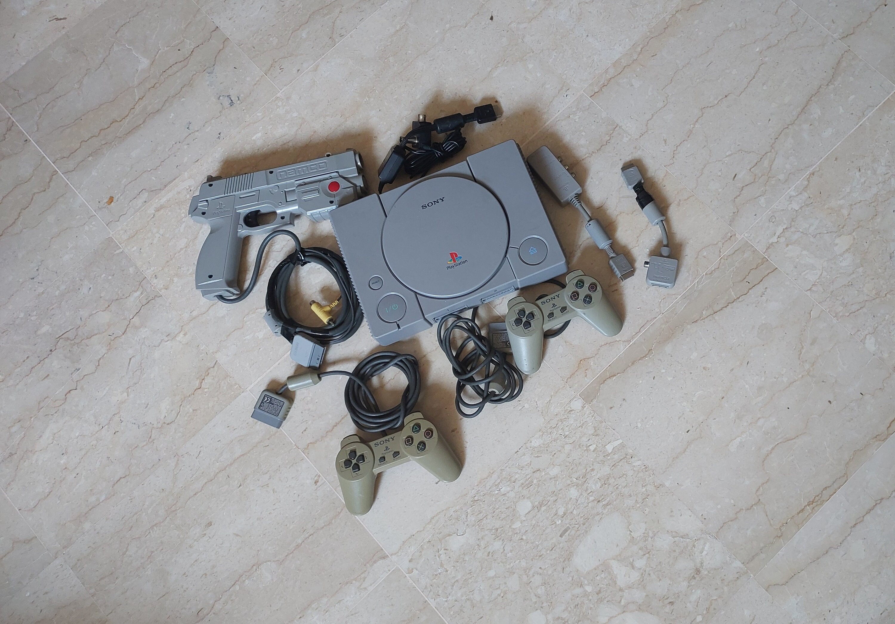 【終了】PS4+ソフト付 Lot Vintage 90's Sony Playstation 1 PS1 SCPH-9002 Console System