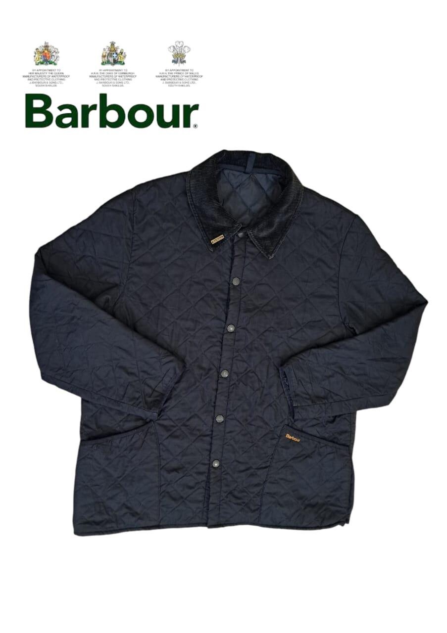 Barbour Liddesdale Quilted Jacket Black Windbreaker Size XL Men's Outdoor Coat