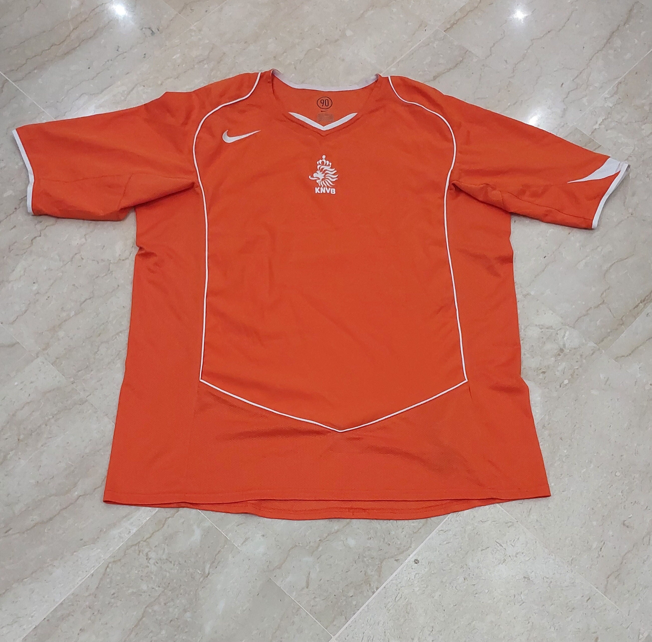 信頼 SIZE KNVB Orange Shirt Football Home Netherlands Nike XL Etsy - ウェア