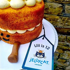 Jellycat Kuchen Topper | Name | Alter | Tag Geburtstagsparty Thema Dekor | Jelly Cat Etikett