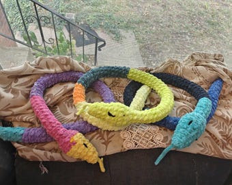 Crocheted Snake Plush