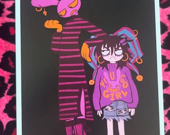 The Amazing Digital Circus Jax and Pomni print TADC