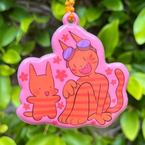 Dog Man Petey Puffy Keychain Dogman charm