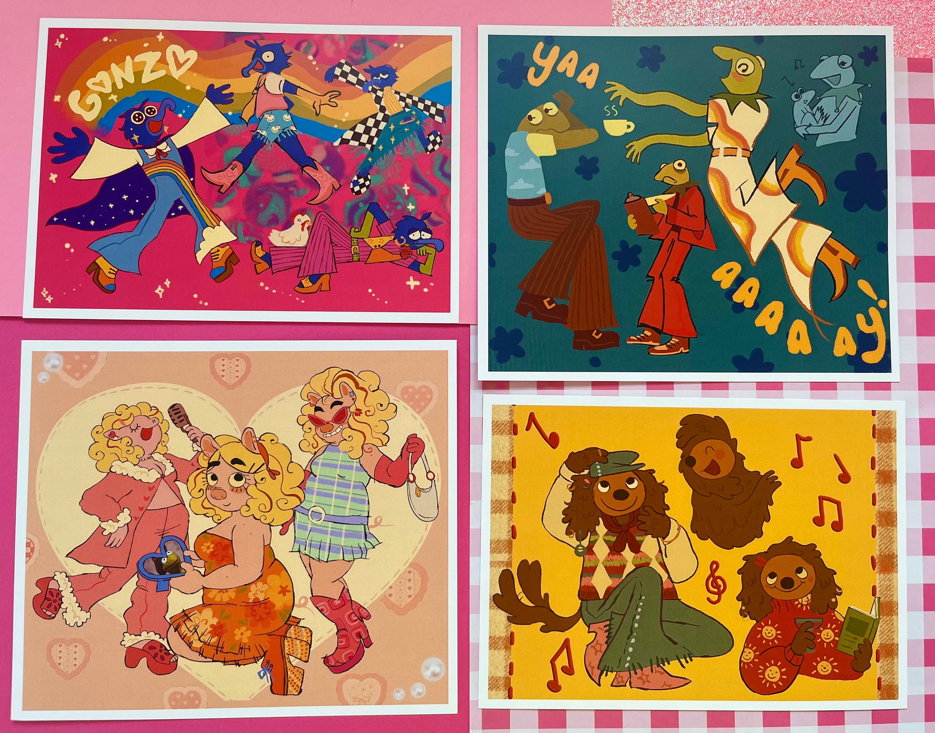 Large size-The Muppet Show Fashion Prints
