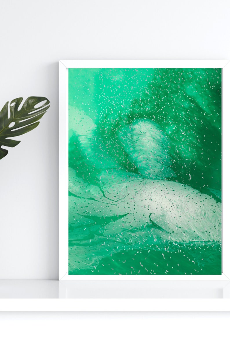 Sage Green Wall Art Prints Abstract Set of 3 Prints Marble Etsy