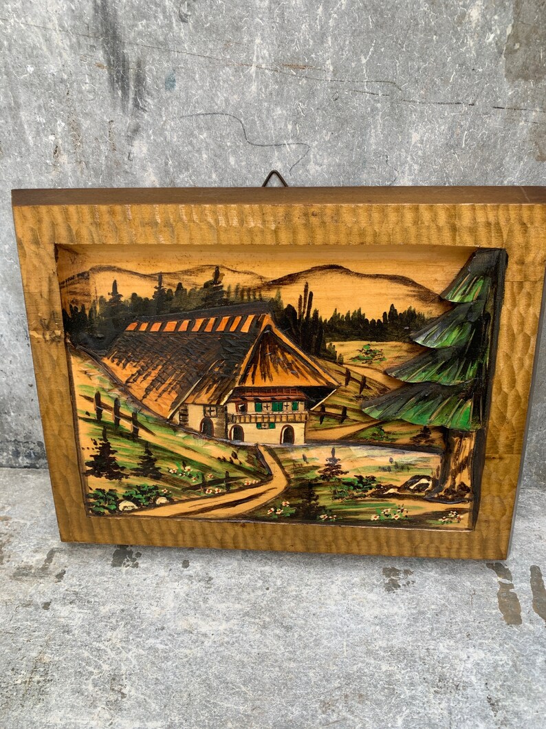 Wood Carving Wall Art Etsy