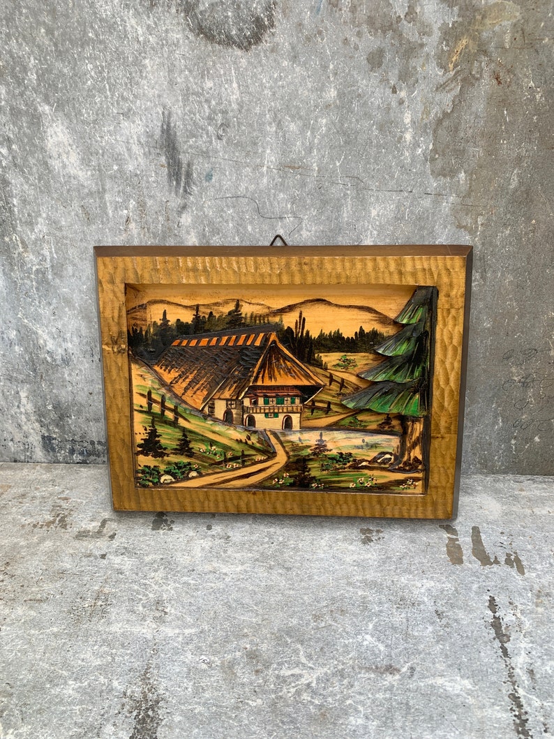 Wood Carving Wall Art Etsy