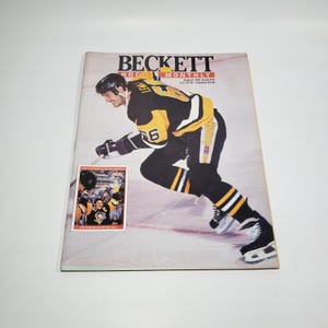Beckett Hockey Monthly - August 1991 - Mario Lemieux Pittsburgh Penguins 1991 Stanley Cup Cup Meister