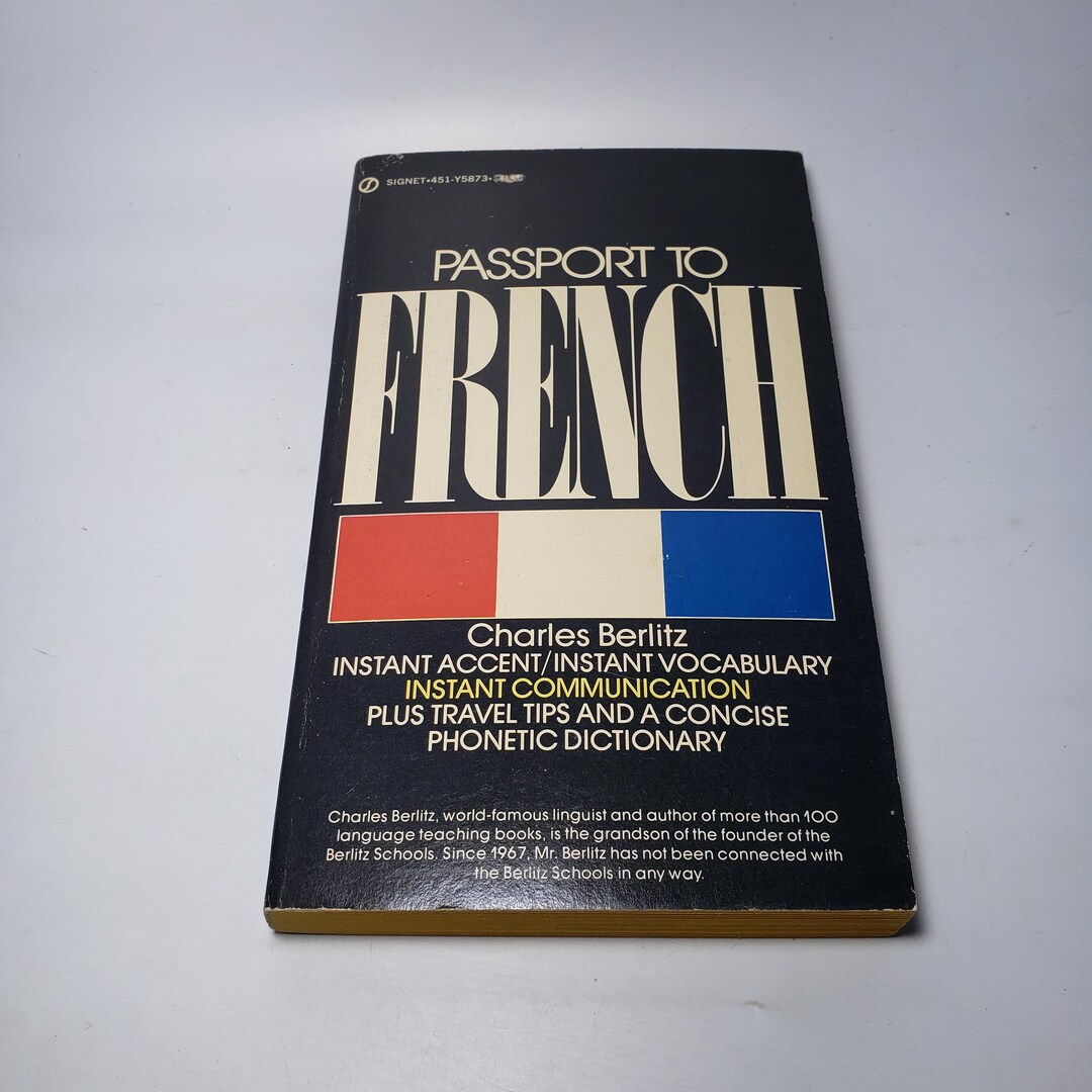 Passport to French by Charles Berlitz Signet Paperback 1972 - Language ...