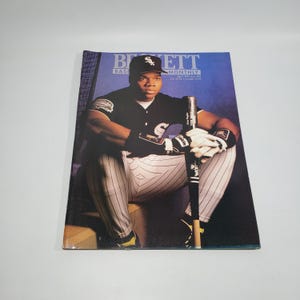 Beckett Baseball Card Monthly - abril de 1992, edição 85 Frank Thomas Chicago White Sox, Ron Grant Atlanta Braves
