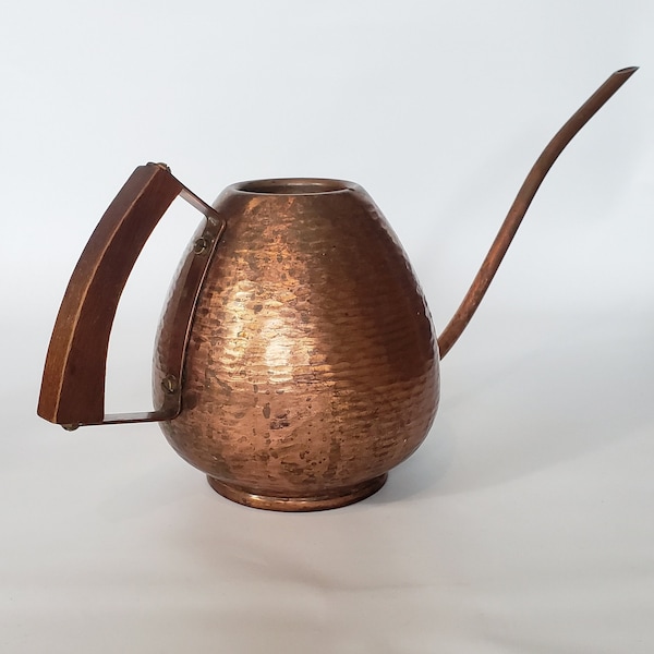Copper watering can, west Germany mid century, mcm watering can