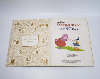 ドナルドダックと隣の魔女 小さな黄金の絵本 1981 ハードカバー