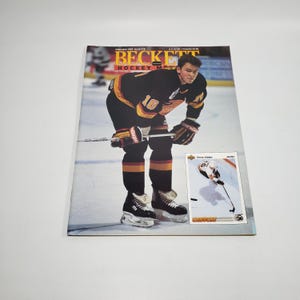 Beckett Hockey Magazine, Edição nº 16 1992 Trevor Linden Vancouver Canucks, Owen Nolan Quebec Nordiques