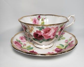 Royal Albert PRINCESS ANNE Teetasse und Untertasse aus Knochenporzellan
