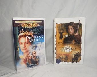 The Princess Bride & Princess of Thrives VHS 2 Movie Bundle