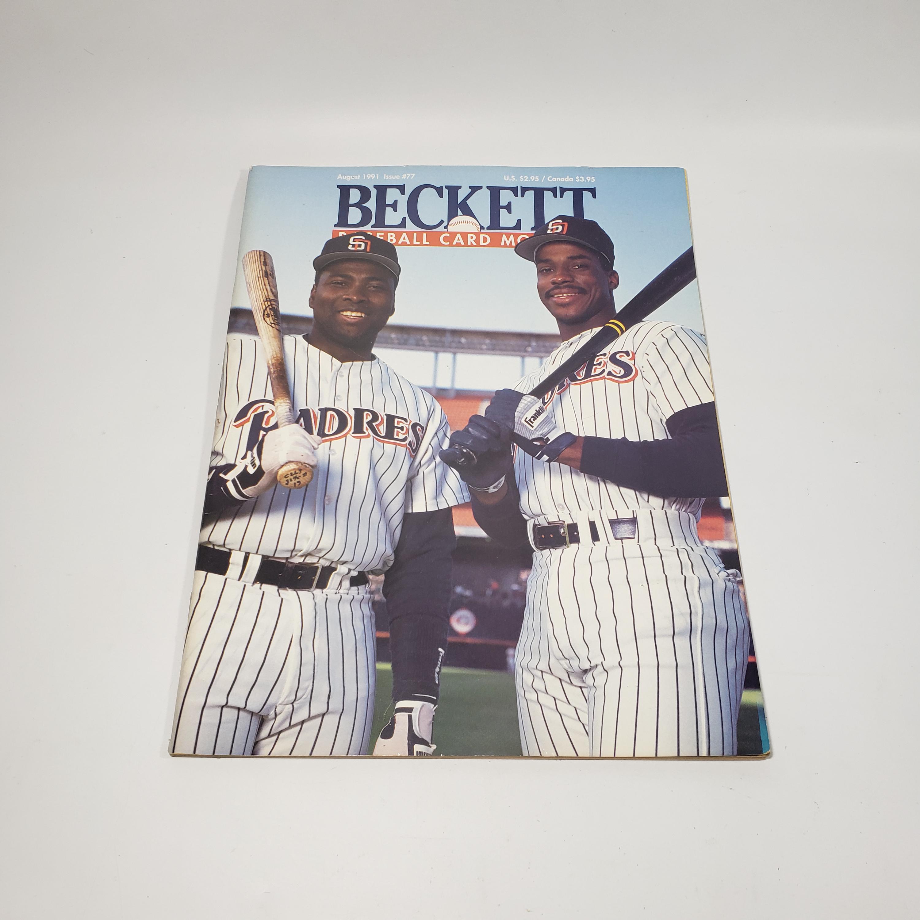 Beckett Baseball Card Monthly - August 1991 - Tony Gwynn Fred Mcgriff Padres