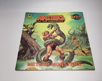 Masters of the Universe, Meteor Monsters, A Golden Super Adventure Book, Jack C. Harris, Luis Eduardo Barreto, 1985, Fantasy, Young Readers