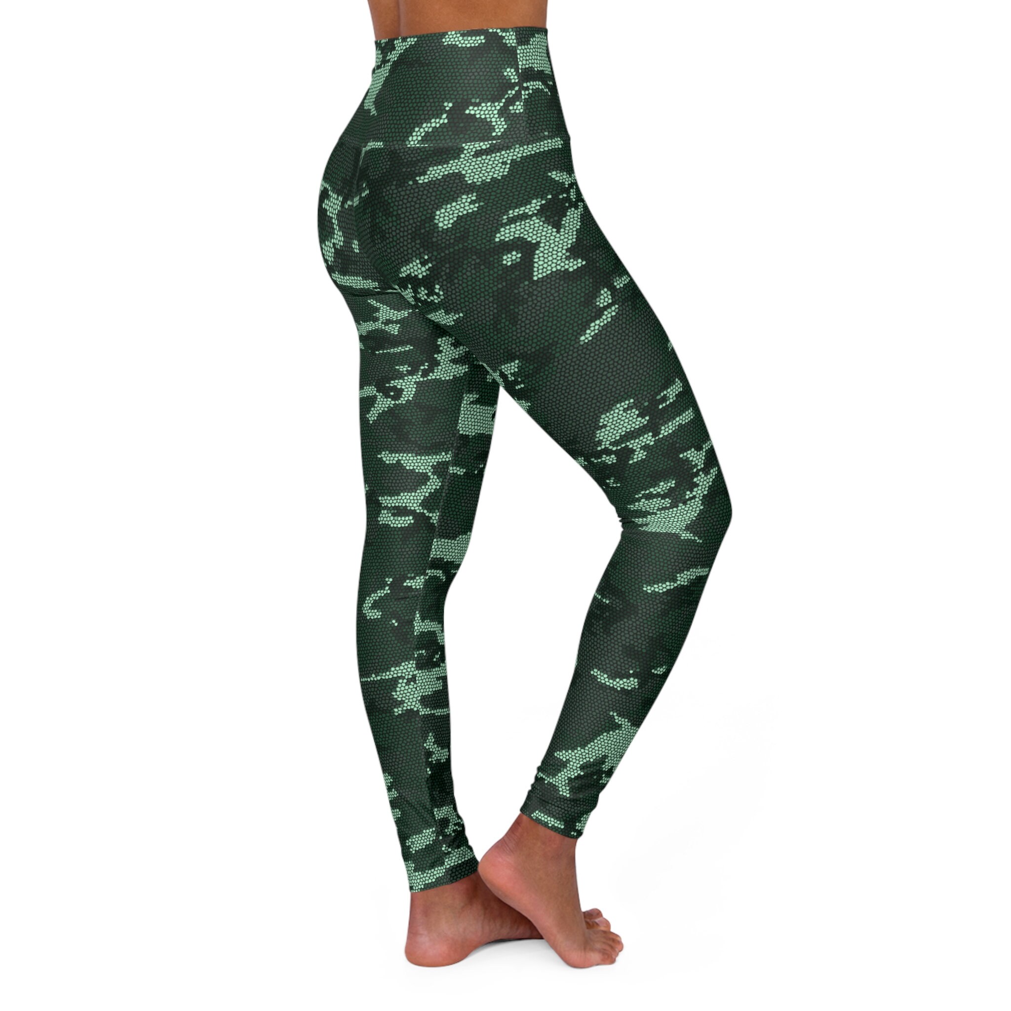 Women's Hunting Leggings Camouflage Leggings Outfit, Camo Printed