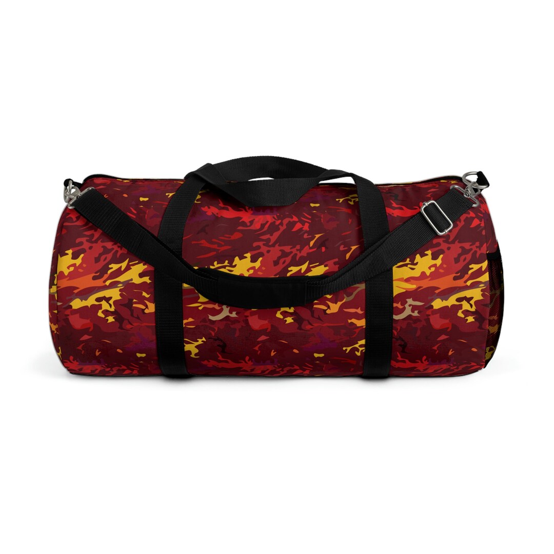 Jungle Fire Camo Duffle Bag Camo Color Code 0087 Etsy