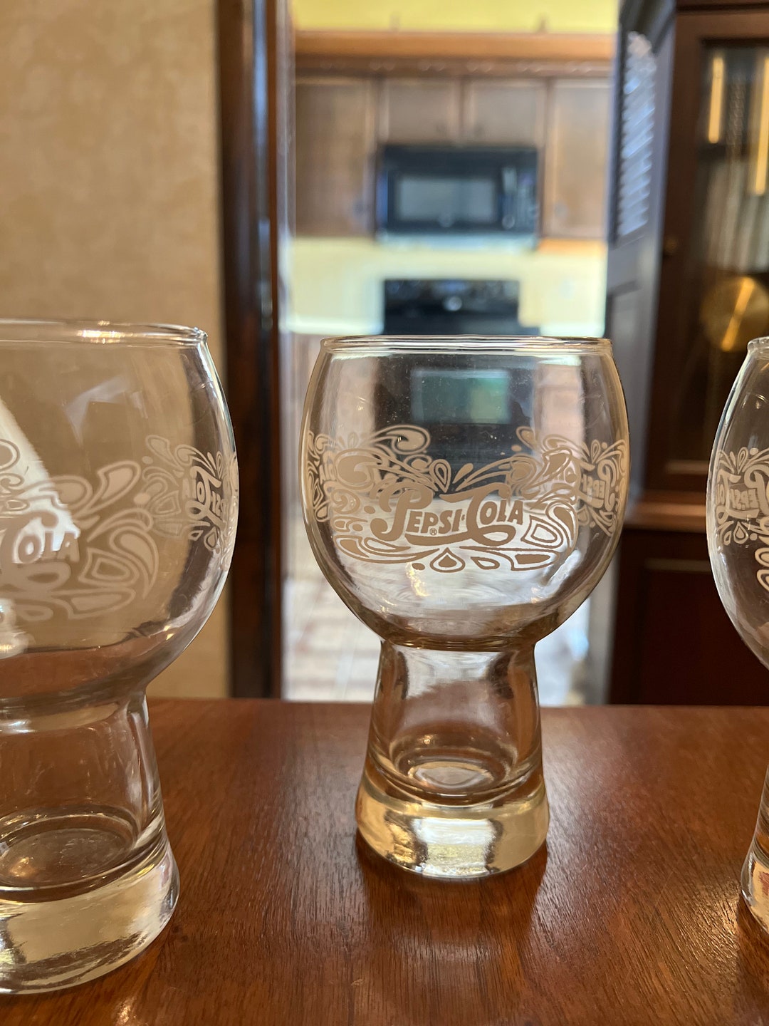 Vintage Pepsicola Drinking Glasses. Libbey Glass 1970s Set Etsy
