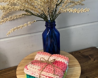 crocheted dish cloth/ wash cloth2 pack