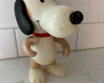 vintage snoopy figurine toy, collectible snoopy