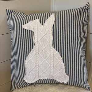 Springtime Pillow Cover,  Easter Bunny pillow cover, Farmhouse handmade