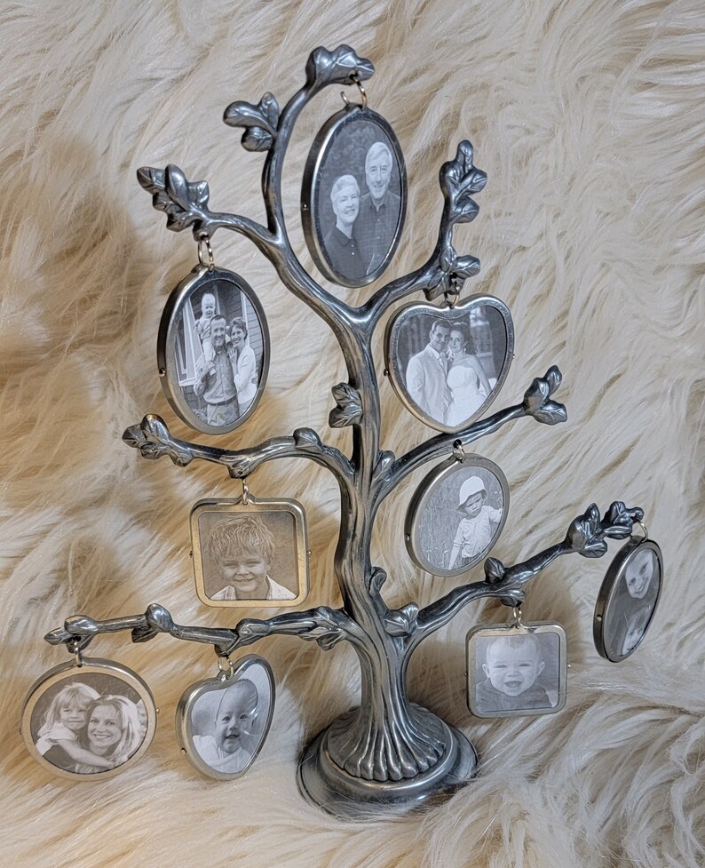 Vintage Family Tree Frame Double Sided Etsy