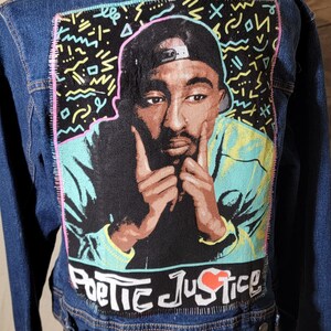 Upcycled Tupac Denim Jacket