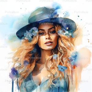 Beyoncé, Póster 4K, Impresión digital, Decoración del hogar, Descarga instantánea, Arte de pared, Imprimible, Aquarelle.