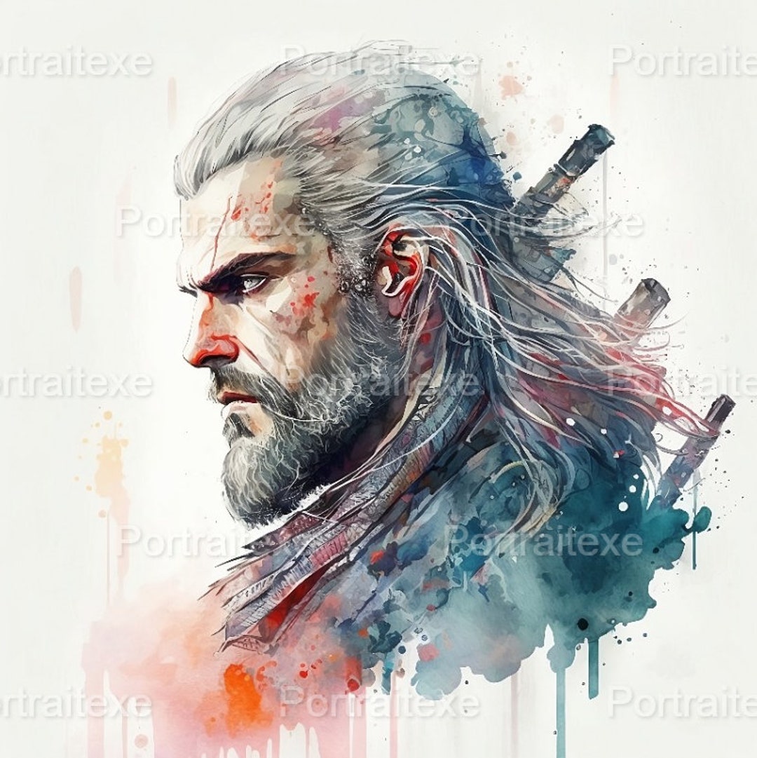The Witcher Poster 4K, Geralt of Rivia, the Witcher Digital Print, the Witcher Home Decor ...