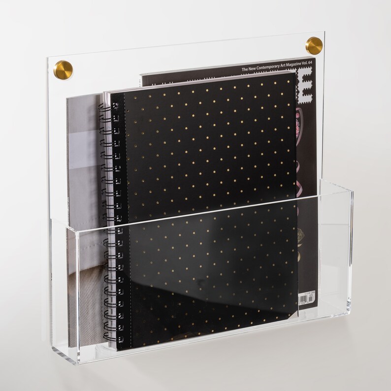 Acrylic File Holder, File Folder Storage, Wall File Organizer, Mail