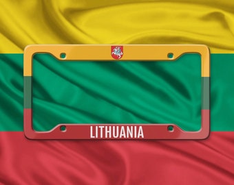 Lithuania Aluminum License Plate Frame - Lietuva