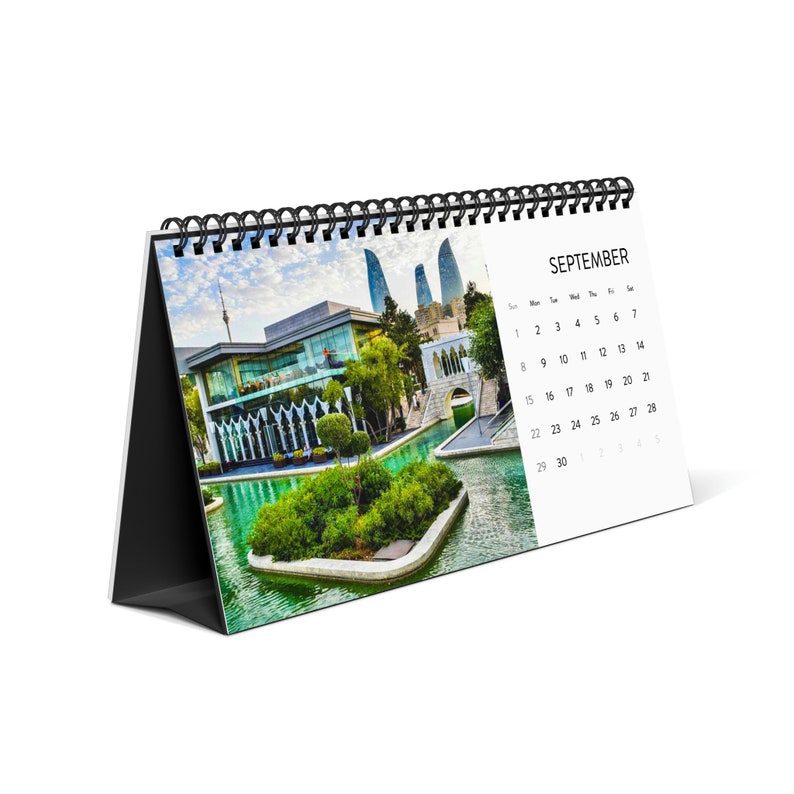 Baku or Any Azerbaijan Town 2024 Desk Calendar Azərbaycan - Etsy